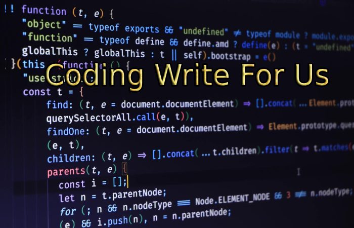 Coding Write For Us